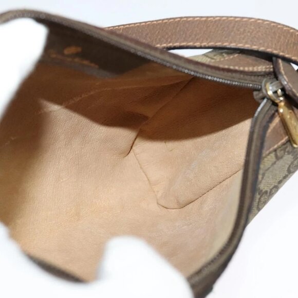 GUCCI GG Supreme Web Sherry Line Shoulder Bag PVC Beige 89 02 018 Auth BA4657 - Picture 13 of 16